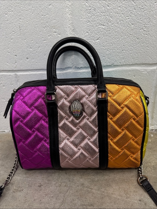 Kurt Geiger Handbags - Kurt Geiger Metallic Quilted Satchel in Pink, Rose, Orange
